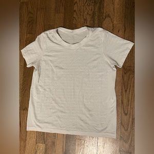 Lululemon women’s running workout t shirt top white size 6